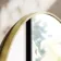 Essence Brushed Brass Round Bathroom Mirror 500mm