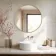 Essence Brushed Brass Round Bathroom Mirror 800mm