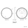Delilah Black Framed Round Illuminated LED Mirror 800mm