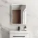 Aurora Battery Operated Matt Black Illuminated LED Mirror Cabinet 700x500mm