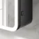 Aurora Battery Operated Matt Black Illuminated LED Mirror Cabinet 700x500mm