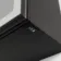 Esme Battery Operated Matt Black Illuminated LED Mirror Cabinet 700x600mm