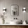 Mila Battery Operated Black Framed Illuminated LED Mirror 600x400mm