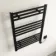 Naples Electric Premium Matt Black Straight Heated Towel Rail 800x600mm