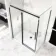 Stockholm Matt Black Easy Clean 8mm Frameless Sliding Shower Enclosure 1400x900mm