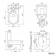 Denver Rimless Close Coupled Toilet & Pedestal Basin Set