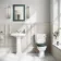 Hudson Traditional Close Coupled Toilet With Midnight Green Seat & Pedestal Basin - Single Tap Hole