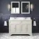 Lucia Chalk White Double Vanity with Marble Top & Undermount Basins 1200mm