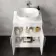 Avon Gloss White Vanity with Marble Top & Curved Counter Top Basin 600mm