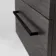 Elba Charcoal Elm Wall Hung Basin Drawer Vanity 500mm - Black Accents