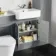 Monaco Dove Grey Combination Vanity Basin with Marble Top & Boston Toilet 1200mm