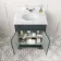 Lucia Inky Blue Vanity with Marble Top & Undermount Basin 630mm
