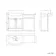 Capri Slate Grey Basin Vanity and Back To Wall Unit 1350mm (Excludes Toilet) - Chrome Handles