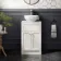 Milos Cotton White Vanity with Mesa Basin 500mm - Chrome Handles