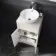 Milos Cotton White Vanity with Mesa Basin 500mm - Chrome Handles