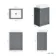 Milos Fog Grey Vanity with Troy Basin 600mm - Chrome Handles