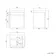Corsica Midnight Green Wall Hung Slimline Basin Vanity 400mm