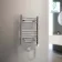 Barcelona Electric Chrome Straight Heated Towel Rail 650x400mm