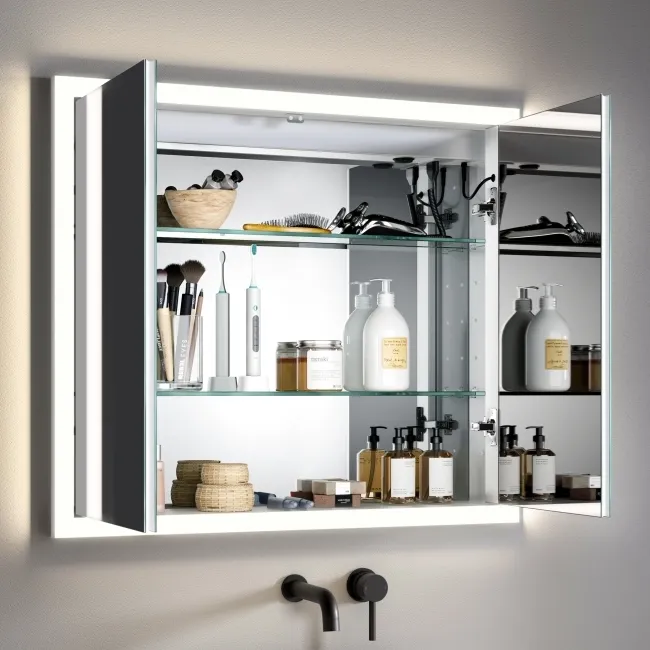 Ivy Recessed LED Mirror Cabinet 700x800mm