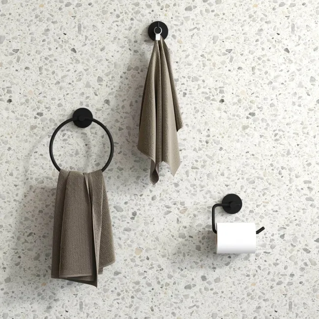 Sofia Matt Black 3 Pieces Accessory Set
