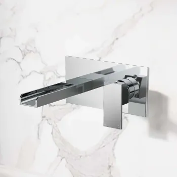 Avon Chrome Waterfall Wall Mounted Basin Mixer Tap
