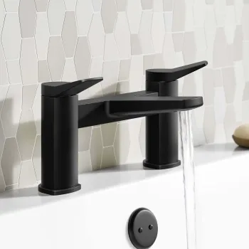 Aire Matt Black Bath Filler