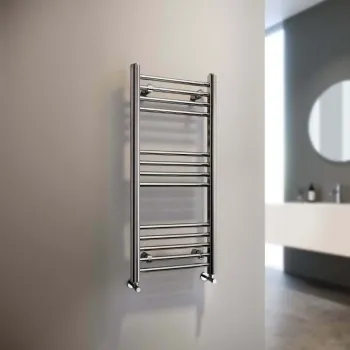 Barcelona Chrome Straight Heated Towel Rail 1000x400mm