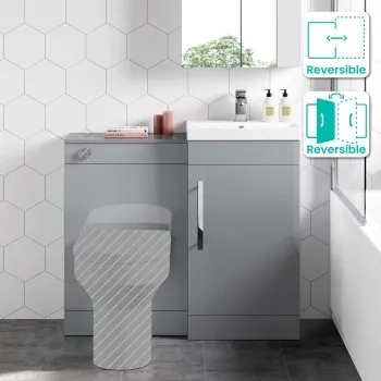 Avon Stone Grey Basin Vanity and Back To Wall Unit 950mm