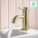 Selma Brushed Brass Cloakroom Basin Mixer Tap