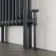 Athens Anthracite Double Column Horizontal Traditional Radiator 600x425mm