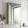Mia Battery Operated Matt Brass Illuminated LED Mirror Cabinet 710x500mm