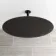 Ballina Premium Ceiling Matt Black Round Thermostatic Shower Set - 400mm Head