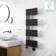 Seville Electric Matt Black Designer Flat Panel Heated Towel Rail 1200x450mm