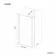 Munich Matt Black Framed 8mm Wet Room Shower Glass 900mm & 250mm Return Panel