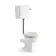 Hudson Traditional Low-Level Toilet With Cotton White Seat & Pedestal Basin - Double Tap Hole