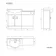 Quartz Stone Grey Basin Vanity and Back To Wall Toilet Unit 1150mm