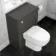 Traditional Graphite Grey Back To Wall Unit and Seattle Toilet