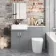 Harper Stone Grey Combination Vanity Basin with Marble Top & Boston Toilet 1200mm