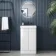 Corsica Gloss White Slimline Basin Vanity 500mm
