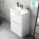 Corsica Gloss White Slimline Basin Drawer Vanity 600mm