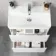 Corsica Gloss White Slimline Basin Drawer Vanity 600mm