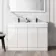 Trent Gloss White Double Basin Vanity 1200mm