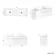 Trent Gloss White Double Wall Hung Drawer Vanity with Marble Top & Curved Counter Top Basin 1200mm