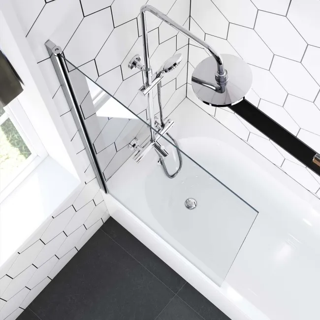 Venice 4mm Bath Screen - 800mm