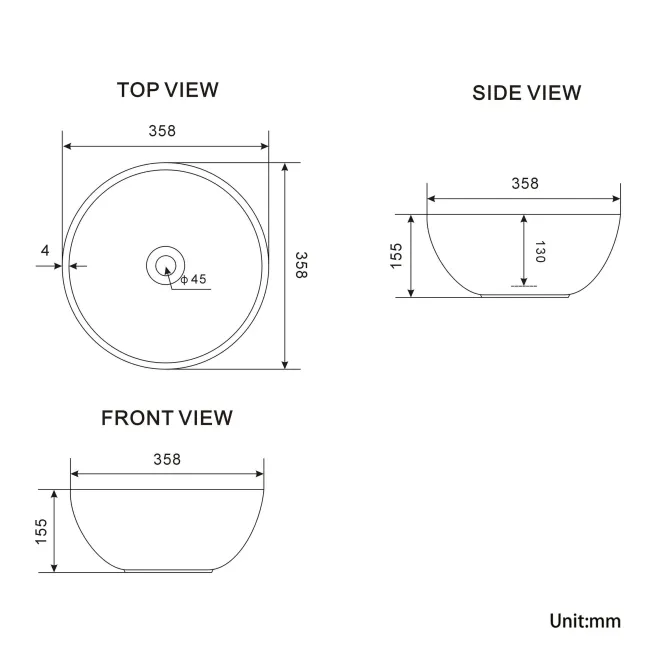 Lucia Graphite Grey Double Vanity with Marble Top & Round Counter Top Basin 1200mm - Brass Knurled Handles