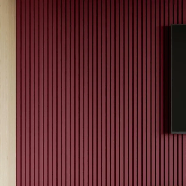 Trepanel® Windsor Wine Red Matt Acoustic Wall Panels