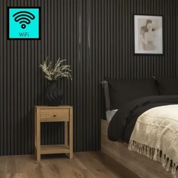 Trepanel Bright® Wall Panel WiFi LED Strip Lights Black Casing - 2.4m 2 Pack