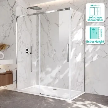 Lisbon 8mm Sliding Shower Enclosure 1600x800mm