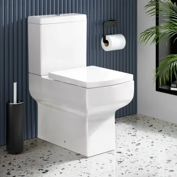 Portland Fully Back to Wall Close Coupled Toilet With Soft Close Seat