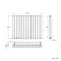 Marbella White Double Oval Panel Radiator 600x780mm